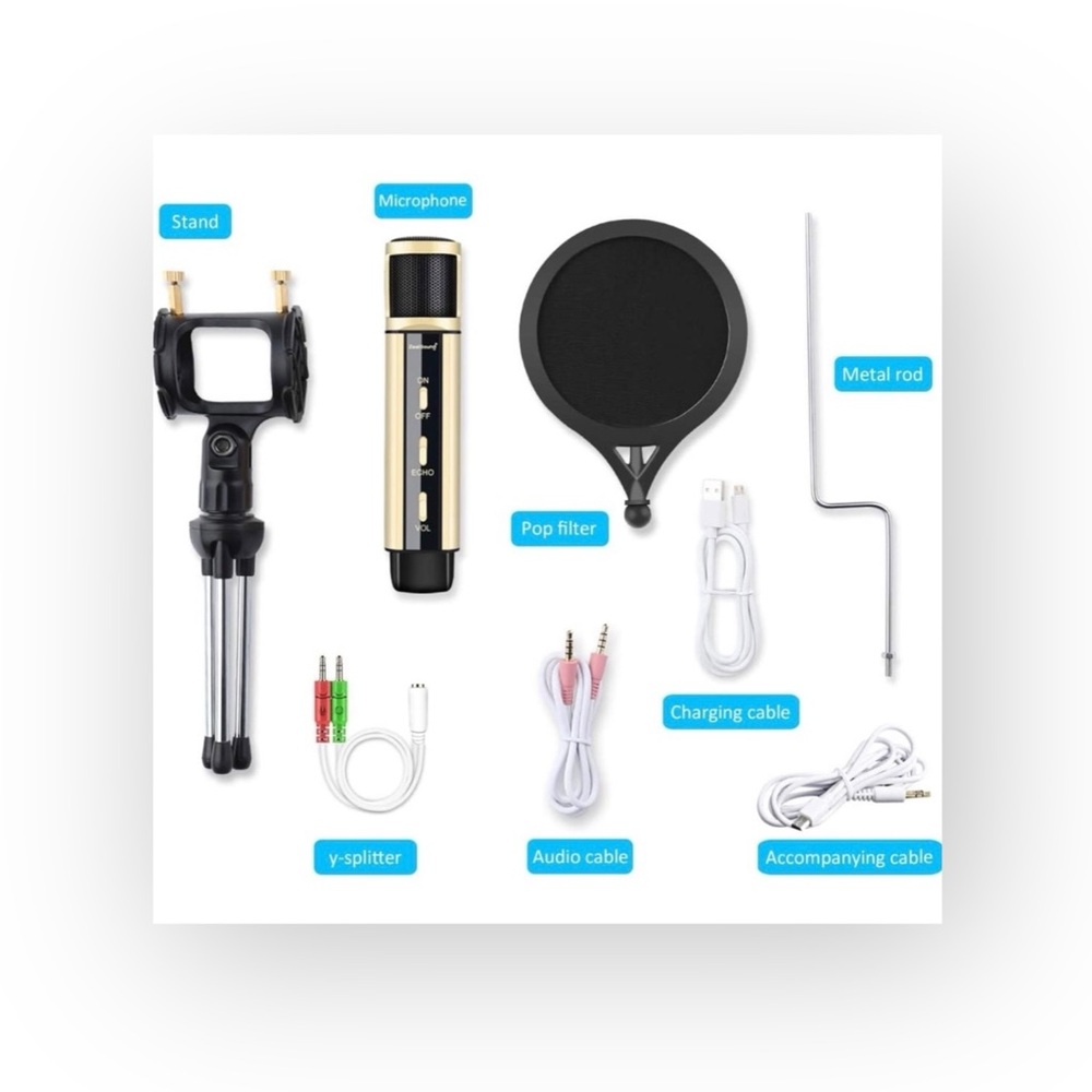 new ZealSound ☀︎︎ Portable Tik Tok Pod IG YouTube Zoom Microphone ☀︎︎ Rose Gold - Picture 6 of 16
